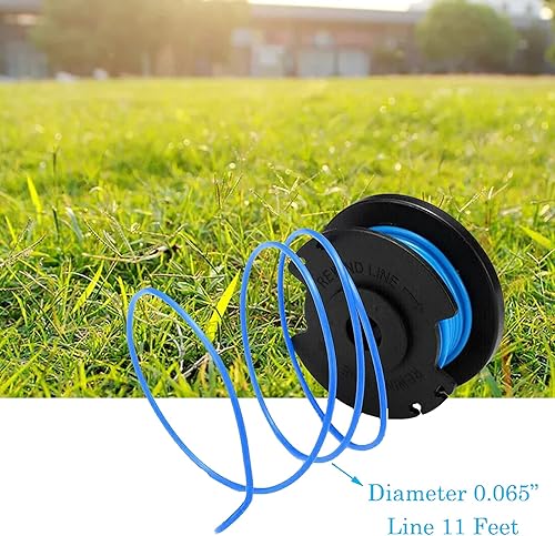 Bobina di ricambio per decespugliatore, compatibile con Ryobi One+ AC14RL3A, Olt1832 Rac124, 1,6 mm, linea di ricambio per decespugliatore Ryobi 18V 24V 40V, filo per decespugliatore senza fili, 3,4 m - Honorern