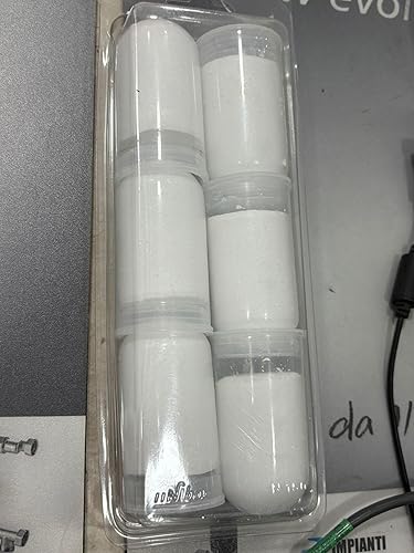 CRISTAL-FOSS Ricariche universali per dosatori di polifosfato in polvere da 1/2 pollice, 6 pezzi, Blu, Resina, Rotondo - Honorern