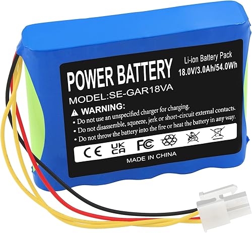 Batteria agli ioni di litio 3000 mAh 18 V per Husqvarna 589586201 R100Li Automower 430X per Gardena Sileno R160Li2018 R130LIC - Honorern