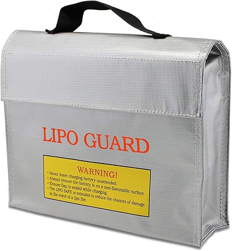 Lipo Battery Safe Bag, Borsa Batteria LiPo, Batterie Protezione Borsa, per Caricare e Trasportare in Sicurezza Batterie al Litio - Honorern