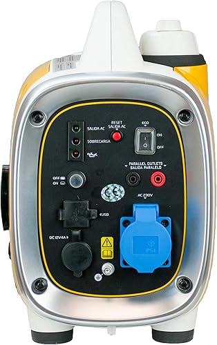 Itcpower IT-GG9I Generatore a Benzina Inverter, Giallo-Bianco - Honorern