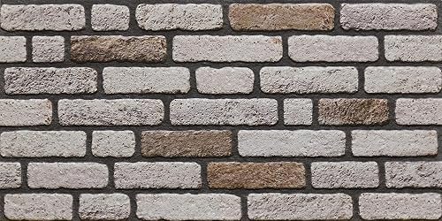 pannelli da parete 3D effetto mattone, rivestimento in pietra, rivestimento in polistirolo, per soggiorno, cucina, bagno, balcone, camera da letto, retro del bancone e teras (689-052)x5 - Honorern