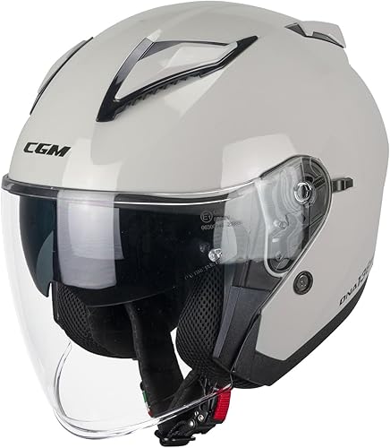 CGM Casco open face, 136A DNA MONO Bigio, M (57-58cm) - Honorern