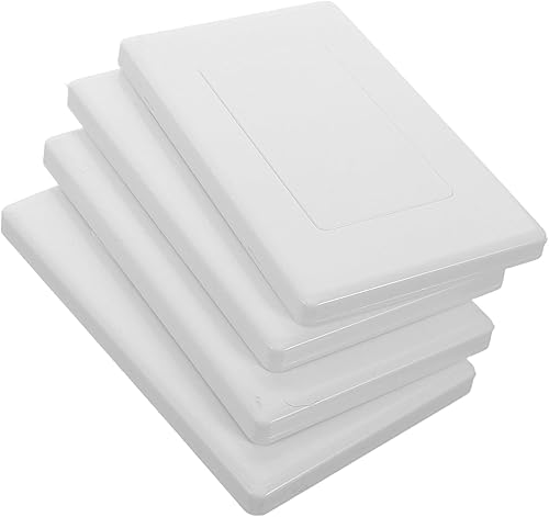 4 Pezzi Copriforo Per Parete Copriforo Per Soffitto Copripresa Elettrica Piastre Di Copertura Per Piastra Elettrica Copripresa Piastra Di Chiusura Copertura Per Pannello Elettrico - Honorern