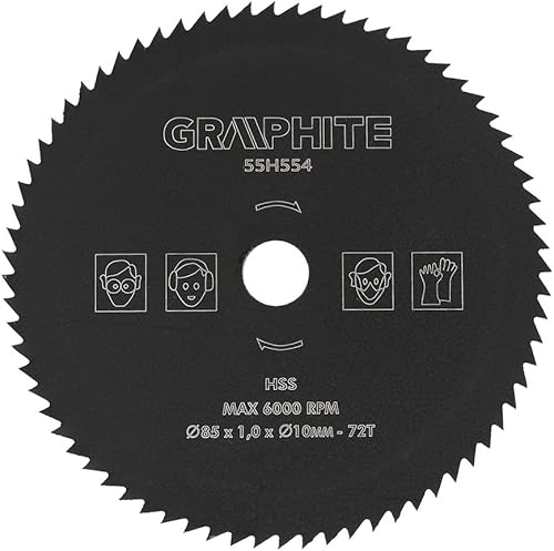 circolare, 85mm * 10mm 72T HSS circolare taglio lama per lavorazione del legno utensile taglio per metallo legno - Honorern