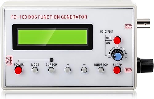 Gugxiom FG 100 Generatore di Funzioni DDS, Contatore DDS, Frequenza Sinusoidale 1HZ‑500KHz, Misuratore Generatore di Sorgente Contatore, Utilizzato per il Coefficiente di - Honorern