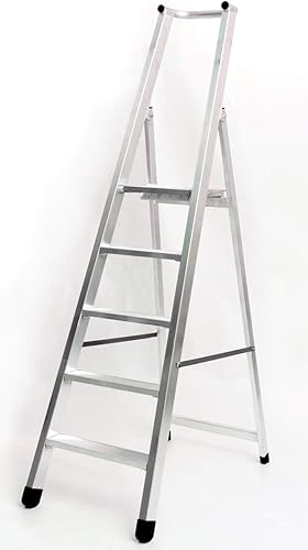 Scala in lega pesante modello Solida (Alluminio, 9 Gradini = 2,87 m) - Honorern