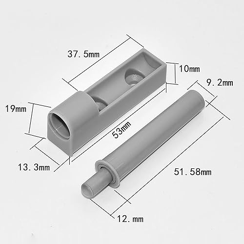 OioTuyi Set di 10 smorzatori per porte di armadi, retrofit Softclose, ammortizzatori per cassetti, vestibilità universale, facile da montare, funzione Soft Close per sistemi di cucina e armadi - Honorern