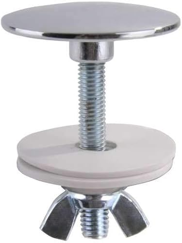 Tappo lavabo copriforo cromato vite lunga mm.43 [IDROCASA ] - Honorern