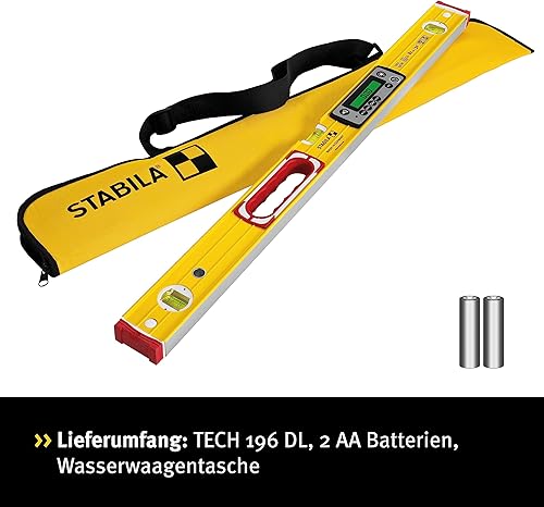 STABILA TECH 196 DL - Livella a bolla d'aria, 81 cm - Honorern