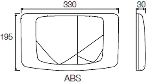 Placca Doppio Scarico Cromata Cassetta Rios Angel Medusa Vs0828535 Valsir - Honorern