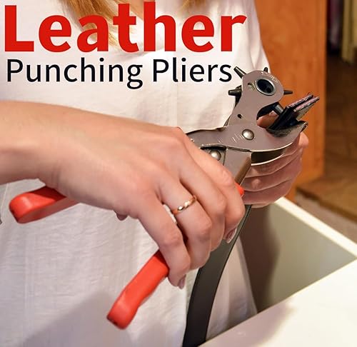 Pinza Fustellatrice,2 pezzi Pinza Fustellatrice per Cinture,Pinza per Buchi,Cintura Buca,Cintura Foratrice per Cinture,Pinza Buca Cinture,Pinza Buchi Cintura,per Carte,Cinturini Orologi,Cartone - Honorern