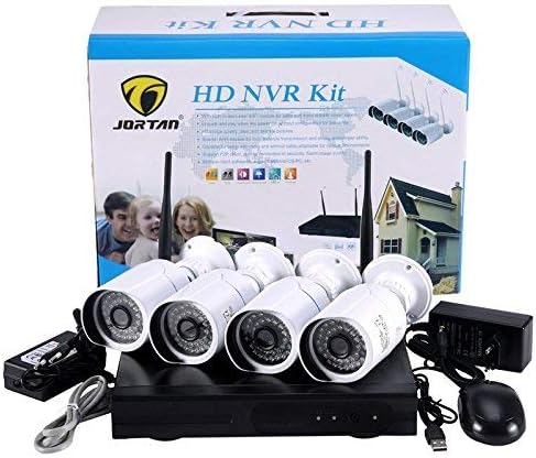 EACH ITALY KIT VIDEOSORVEGLianza HD NVR WIFI 4 CANALI CON 4 TELECAMERE INCLUSE AHD 1,3 MP CW438 - Honorern