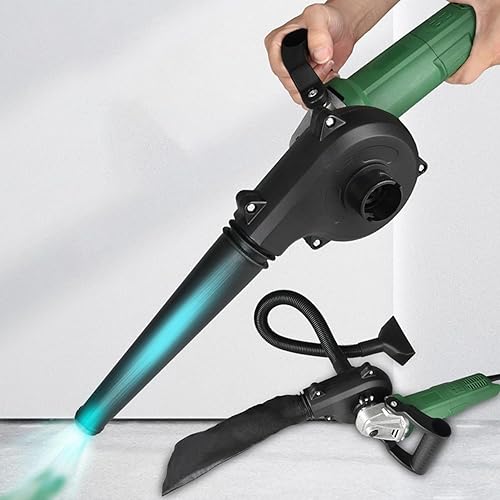 Adattatore per Smerigliatrice Angolare a Soffiatore, 2 in 1 Convertitore da Smerigliatrice Angolare a Soffiatore E Aspirapolvere, Smerigliatrice Angolare Convertita in Aspirapolvere Soffiante Set - Honorern