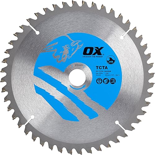 OX - Lama per sega circolare in alluminio/plastica/laminato, 250/30 mm, 80 denti TCG - Honorern