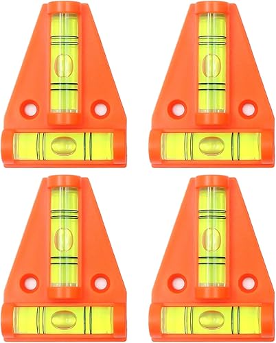 Livella a bolla piccola 4 pezzi, mini livella, parti e accessori per camper, set di livella, accessori per camper, gadget per camper, rampe a livellamento, livella tascabile - Honorern