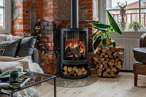 Piastra per Camino di Vetro Temperato 60x40cm Rettangolare Protezione per Caminetto dal Calore Premium Resistente a Scintille e Graffi, Elegante Trasparente Duraturo Sicurezza Domestica - Honorern