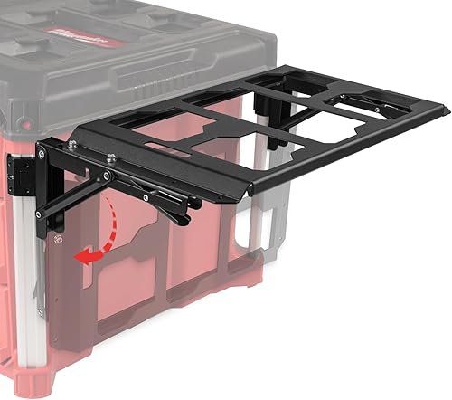 Supporto pieghevole compatibile con Milwaukee Packout Toolbox, spazio laterale per il tuo sistema di imballaggio - Honorern