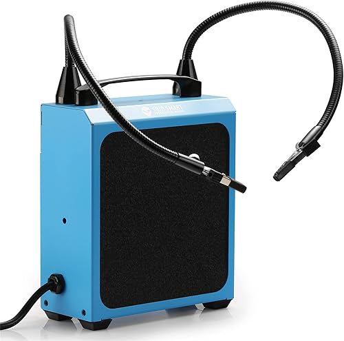 Assorbitore di fumo con bracci di saldatura magnetici flessibili per lavori di saldatura, stazione di lavoro fai da te, 4 tappetini per filtro a carbone attivo - Honorern