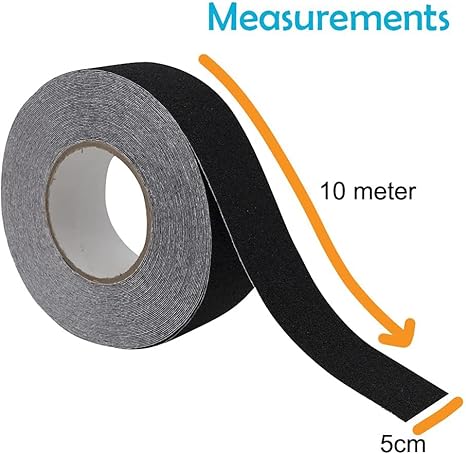 Nastro Grip Antiscivolo, Nastri di Trazione Antiscivolo con Bagliore al Buio Riducono il Rischio di Scivolamento per Gradini di Scale Interne o Esterne e Altre Superfici Scivolose - 50mm/5metri - Honorern