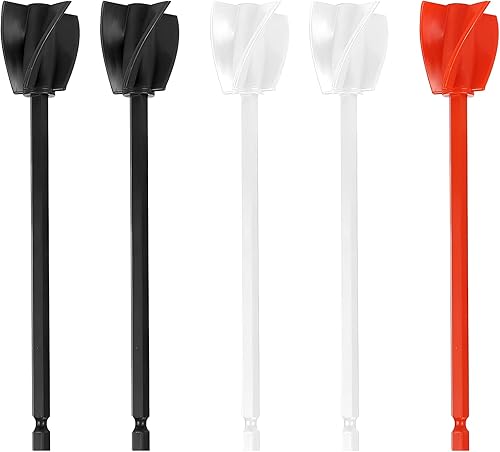 5 Pezzi Miscelatore Epossidico per Resina, Attacco Miscelatore epossidico per Trapano maalr potenti potenti agitatore di resina a mano Miscelatore per Pittura Pale per Trapano Miscelatore Resina - Honorern