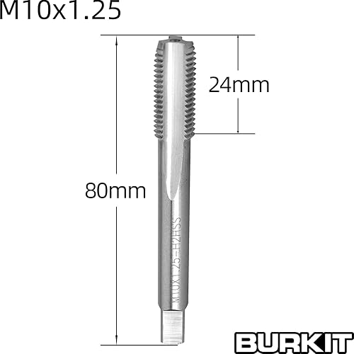M10 X 1.25 Maschio e Die Set Destra M10 x 1.25 Filettatura Macchina Maschio e Fustella Rotonda - Honorern