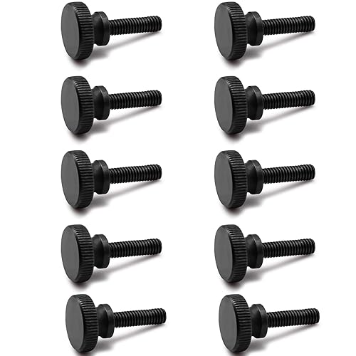 Viti Zigrinate M6 × 30 Mm, Viti Zigrinate In Acciaio, Vite Zigrinata a Testa Alta, Vite Di Fissaggio In Lega Di Zinco Nera, Viti Zigrinate, Per Dispositivi Meccanici, Strumentazione, Elettrodomestici. - Honorern