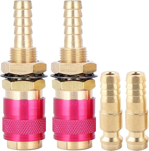 2 Pezzi 8 mm Connettore Rapido Raffreddato Ad Acqua Torcia di Saldatura Connettore Rapido Per Saldatore TIG - Honorern