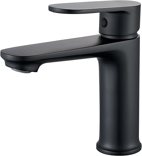 Rubinetto Lavandino Bagno Monocomando, Miscelatore Moderno per Lavabo, Rubinetto da Bagno Elegante, Facile Installazione (Cromo) - Honorern