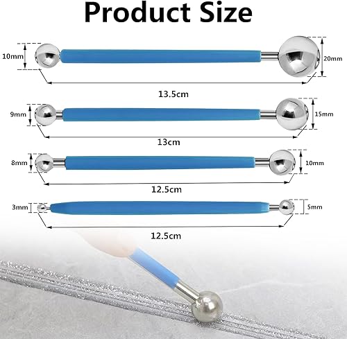 10 Pezzo Set di Raschietti Silicone Fughe,4 Estrattori a Sfera di Metallo,5 Estrattori in Silicone e 1 Raschietto in Plastica,per Bagno, Piastrelle da Cucina (10 pezzi) - Honorern