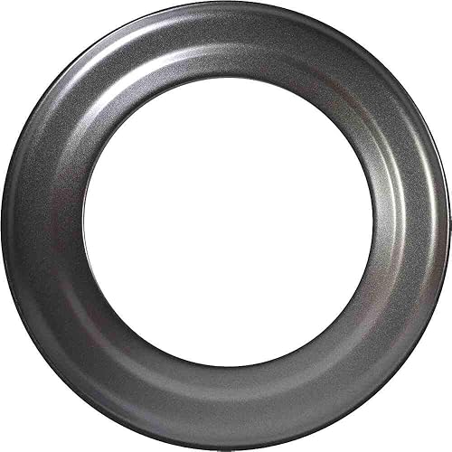RD150/R - Rosetta per canna fumaria da 2 mm di diametro, per stufe e fuochi di combustione, Senotherm, grigio scuro, rigida, colore: nero - Honorern