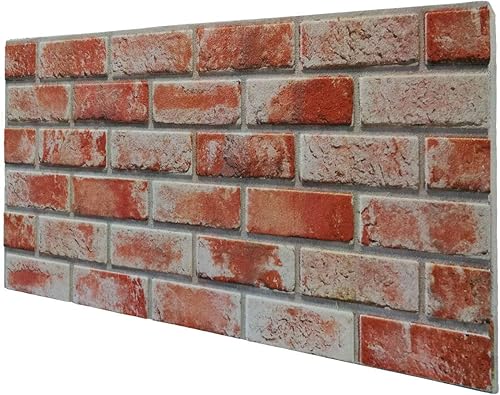 MATTONCINO ROSSO Pannello Finto Mattone In EPS Resinato Misura 100x50 Cm Spessore 2 Cm - Honorern