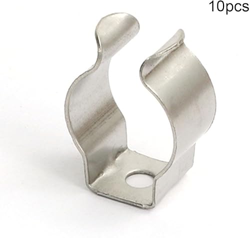 Confezione da 10 clip a molla, in metallo, resistenti, per capannoni e garage, tipo aperto, per cortili, armadi (25 mm) - Honorern