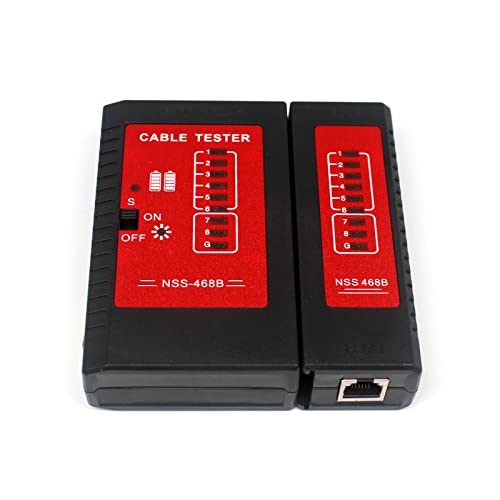 Tester Cavo di Rete Lan Ethernet Multifunzione RJ45 RJ11, Rilevatore di linea, Compatibile con Cat 5 Cat 6 Cat 7 Cat 8 - Honorern