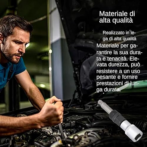 BIT STOCK STAR - BIT TRILL T50 TRASCHE T50 | Drill Della Presa Puleggia 'alternatore | Chiave Di Perforazione Con Socket Robusta Arrugginita | Strumento Di Rimozione Della Riparazione Di M - Honorern