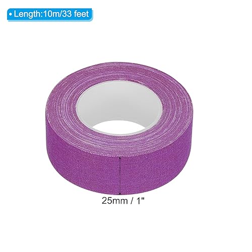Nastro Tessuto Gaffer Neon 1 Pollice x 33 Piedi, 1 Rotolo Nastro Adesivo Fluorescente Nastro Bagliore Luce Nera Uv per Feste Uv, Viola - Honorern