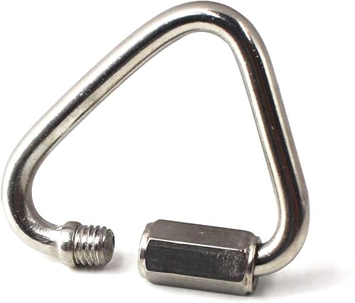 Delta Quick Link 304 - Moschettone a vite con connettore a catena Quicklink in acciaio inox - Honorern