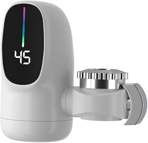 Scaldabagno Elettrico Istantaneo watera da 3000 W Rubinetto Display Digitale Bianco Moderno a Parete - Honorern