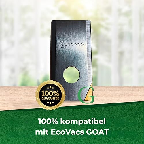 Lame di Ricambio in Titanio Compatibile con Ecovacs Goat Il rasaerba robotizzato - infrangibili a 1 Buco, Pezzo:30 - Honorern