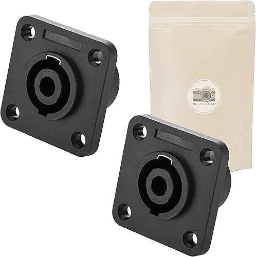 2x morsettiera presa femmina tipo speakon NL4-4 poli pin - Adaptout marca francese - Honorern