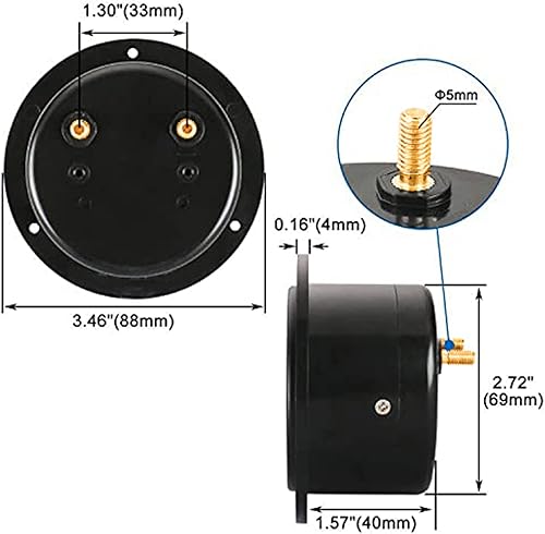 DC 0-20V Pannello analogico Meter Volt Voltmetro analogico - Honorern