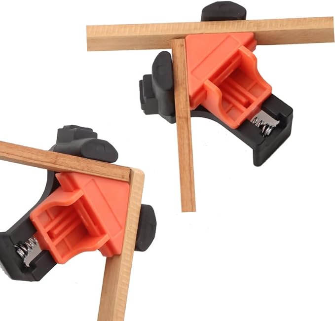 4 morsetti ad angolo retto a 90 gradi fai da te in legno strumento di posizionamento per la lavorazione del legno, perforazione e realizzazione di armadietti - Honorern