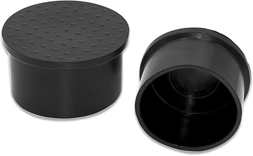 Flyshop - Tappi protettivi per gambe delle sedie, mobili e tavoli, in gomma antiscivolo, 2 pollici, 50 mm, rotondi, colore nero, 8 pezzi - Honorern