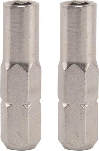 2 Inserti Per Cacciavite Esagonali, Adattatore Bit Da 1/4' Nichelato Magnetico, Convertitore Esagonale 6,35 mm a 4 mm, Manico Da 6,35 mm - Honorern