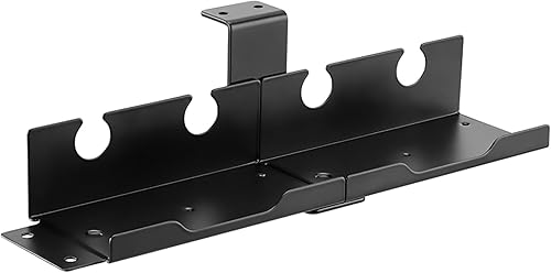 Electraline 71730 Portacavi Sotto Scrivania, Vassoio 590X131X74mm per Gestione de Cavi Elettrici, Organizzatore di Cavi Desk, Canalina Passacavi Scrivania Fili Management Ideale per Casa & Ufficio - Honorern