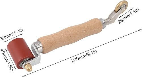 Rullo di Saldatura, 40mm Rullo Pressore Silicone 2 in 1 Rullo di Pressione Mano Resistente Alle Alte Temperature per la Saldatura di Materiali Sintetici, Teloni in PVC e Pellicole (Verde) - Honorern