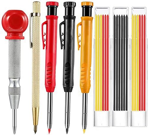 Set di portamine – Matita multifunzione da carpentiere | Ampiamente usato per la costruzione, vetro auto, rompighiaccio e ciotola - Honorern