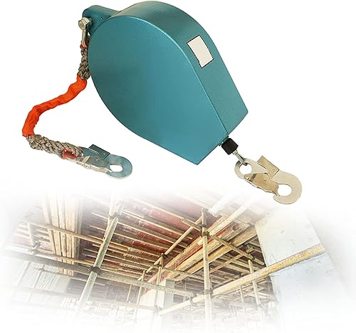 Anticaduta di Tipo Retrattile, Cavi di Sicurezza Retrattili con Gancio in Acciaio, Cordino Retrattile Adatto per Lavori Aerei, Dispositivo Anticaduta per Tetto, Caricare: 300kg - Honorern