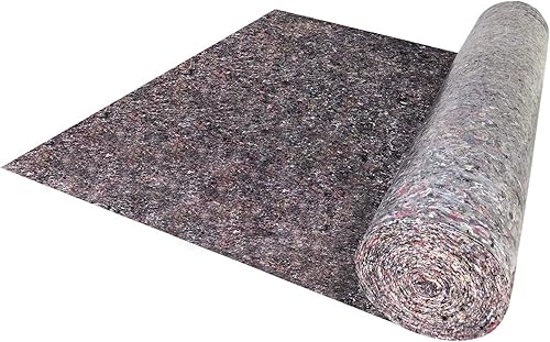 Telo di copertura in tessuto non tessuto, 50 m x 1 m, 50 m², 180 g/m², protezione per il pavimento con rivestimento in PE antiscivolo per pittori, tappezzeria, fai da te, in feltro (4 rotoli) - Honorern