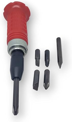 Cacciavite ad impatto per svitare viti fisse e a stella bulloni bloccati 6 punte manico ricoperto - Honorern